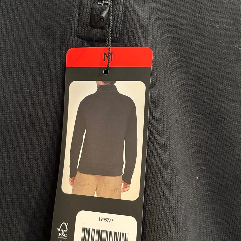 Banana Republic Men's Black Zip-Up Sweater